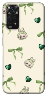 Чохол на Xiaomi Redmi Note 11 (Global) / Note 11S Labubu Green Heart фото 1 з 1