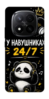 Чехол на Xiaomi Redmi Note 14 Pro+ 5G У навушниках 24/7 фото 1 из 1