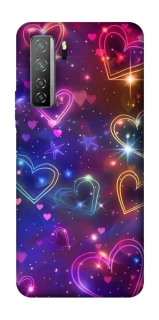 Чохол на Huawei Nova 7 SE Drawn hearts фото 1 з 1