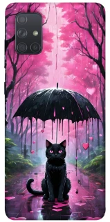 Чохол на Samsung Galaxy A71 Black cat фото 1 з 1