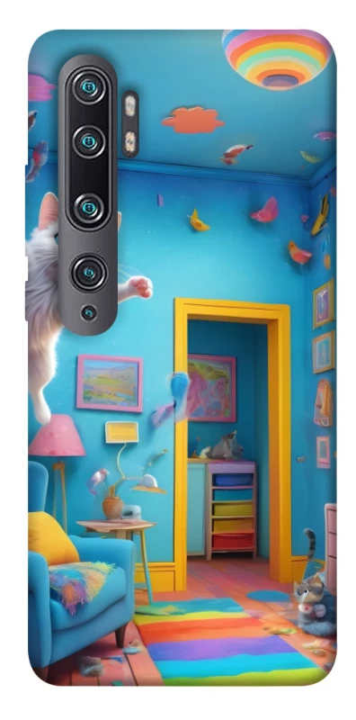 Чехол на Xiaomi Mi Note 10 / Note 10 Pro / Mi CC9 Pro crazy cat фото 1 из 1