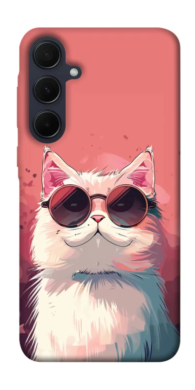 Чехол на Samsung Galaxy A35 Сat with glasses фото 1 из 1