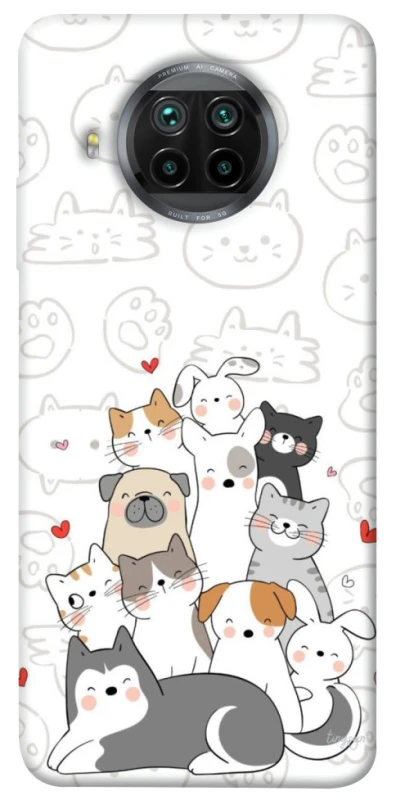 Чохол на Xiaomi Mi 10T Lite / Redmi Note 9 Pro 5G Funny Pets фото 1 з 1