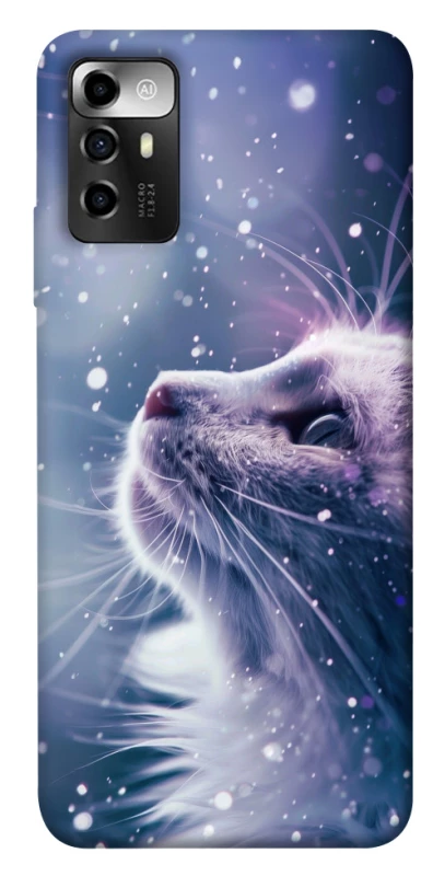 Чехол на ZTE Blade A72 Snow cat фото 1 из 1