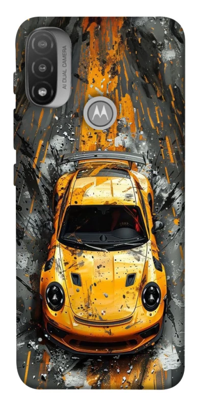 Чохол на Motorola Moto E20 Drawn Porsche фото 1 з 1
