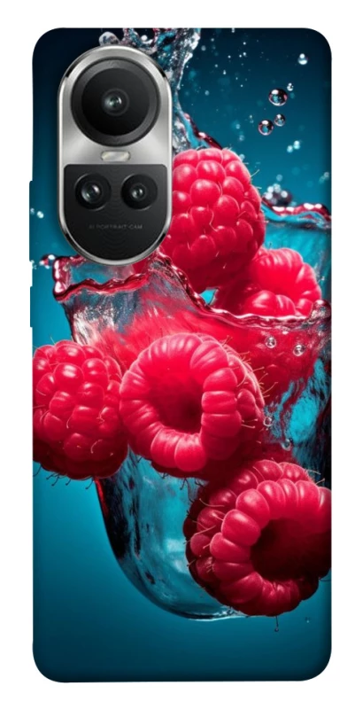 Чохол на Oppo Reno 10 Малинка у воді фото 1 з 1
