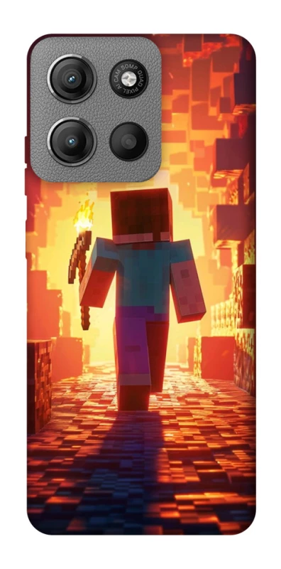 Чехол на Motorola Moto G15 4G Minecraft adventure фото 1 из 1