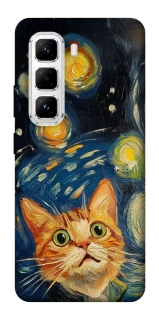 Чехол на Infinix Hot 50 Pro paint cat фото 1 из 1