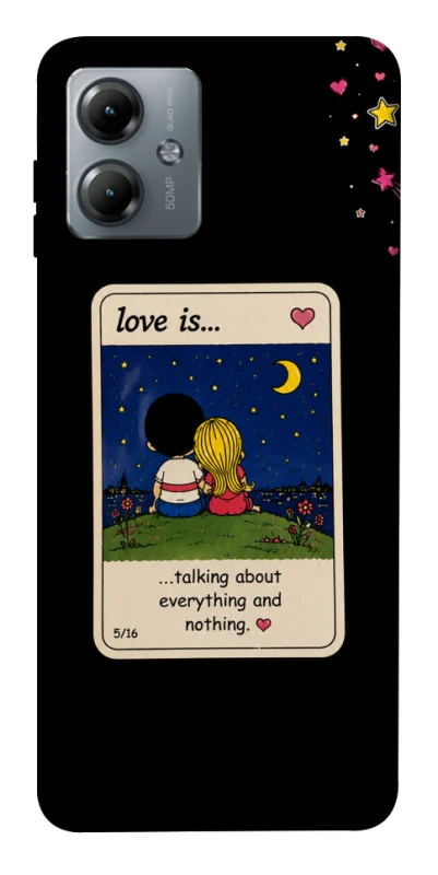 Чохол на Motorola Moto G14 Love is ver.6 фото 1 з 1
