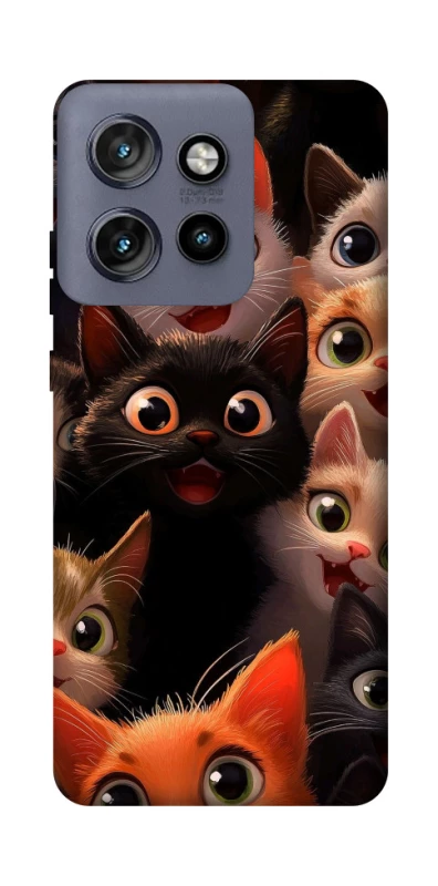 Чохол на Motorola Edge 50 Neo happy cats фото 1 з 1