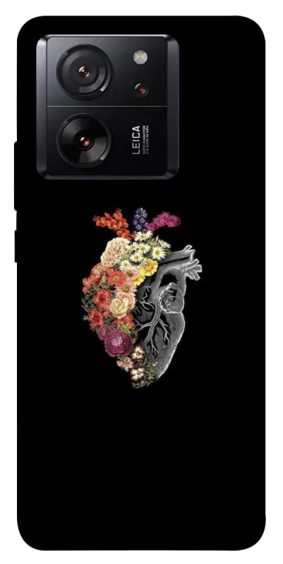 Чохол на Xiaomi 13T Pro Heart with flowers фото 1 з 1