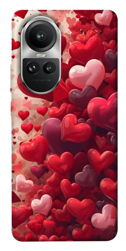 Чохол на Oppo Reno 10 Many hearts фото 1 з 1