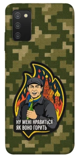 Чохол на Samsung Galaxy A03s Ну мені нравиться як воно горить фото 1 з 1