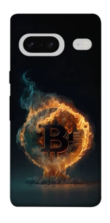 Чохол на Google Pixel 7 Fire Bitcoin фото 1 з 1