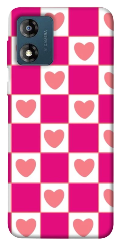 Чохол на Motorola Moto E13 Chess heart фото 1 з 1