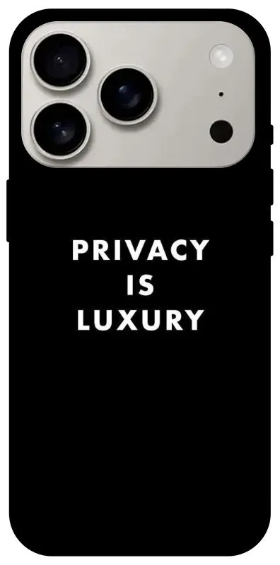 Чохол на Apple iPhone 18 Pro Privacy is luxury фото 2 з 2