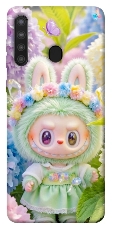 Чохол на Samsung Galaxy A21 Labubu & Flowers ver.2 фото 1 з 1