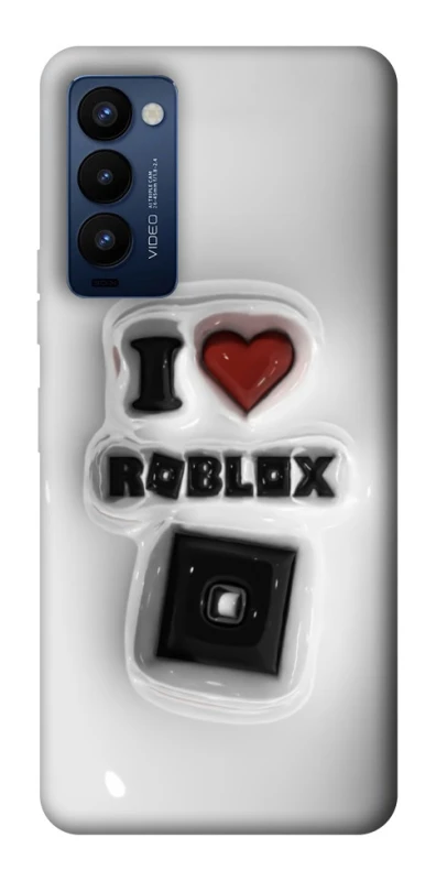 Чехол на TECNO Camon 18 Pro I love Roblox фото 1 из 1