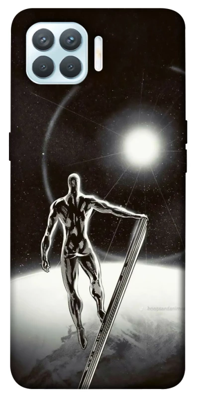 Чехол на Oppo F17 Pro Серебряный сёрфер фото 1 из 1