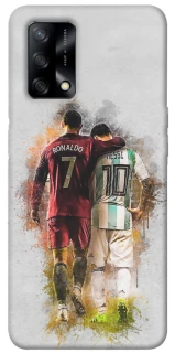 Чехол на Oppo A74 4G Ronaldo и Messi фото 1 из 1