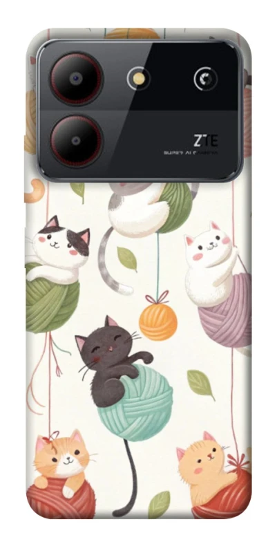 Чохол на ZTE Blade A54 4G Funny Kittens фото 1 з 1