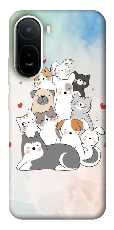 Чохол на Xiaomi Redmi A7 Pro 4G Funny Pets ver.2 фото 1 з 2