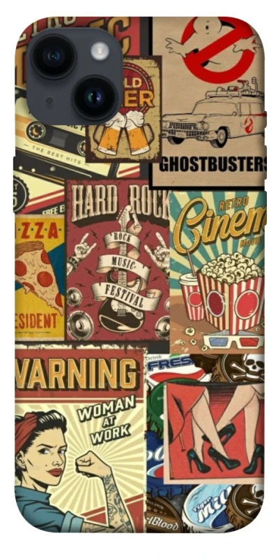Чохол на Apple iPhone 14 Plus (6.7") Retro collage ver.2 фото 1 з 1