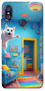 Чехол на Xiaomi Redmi Note 5 Pro / Note 5 (AI Dual Camera) crazy cat фото 1 из 1