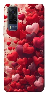 Чехол на Vivo Y53s Many hearts фото 1 из 1