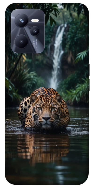 Чохол на Realme C35 Leopard in water фото 1 з 1