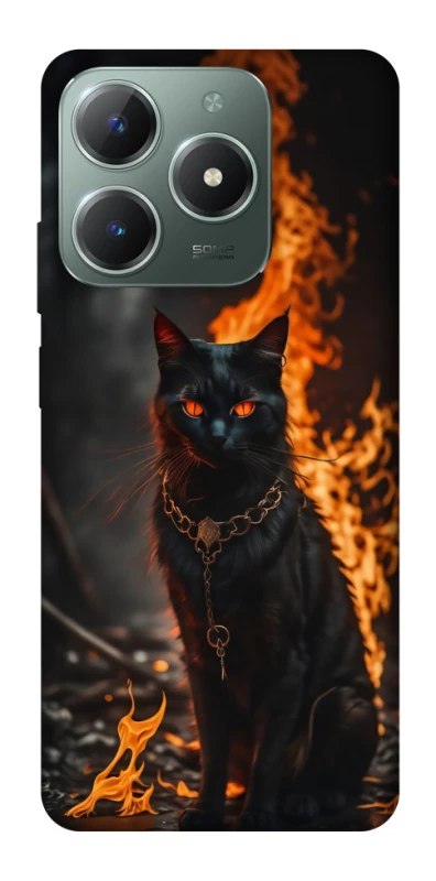 Чохол на Realme C61 Вогняний кіт фото 1 з 1