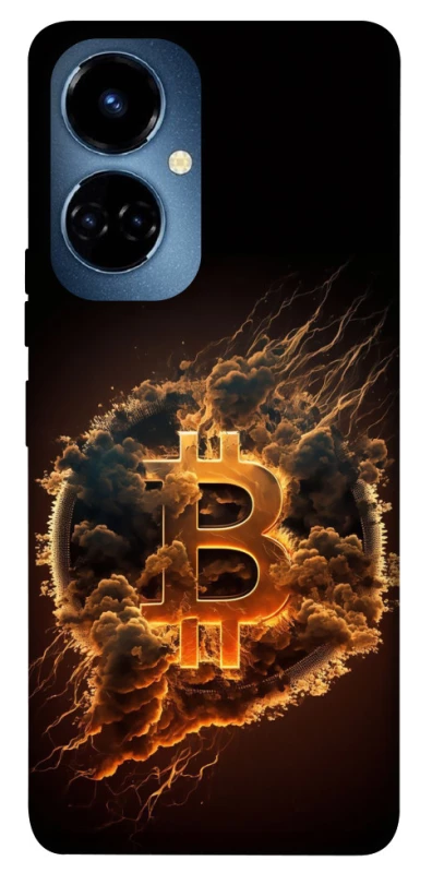 Чохол на TECNO Camon 19 Smoky Bitcoin фото 1 з 1