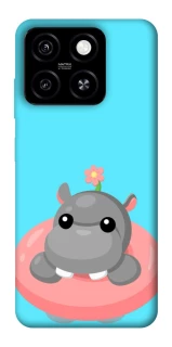 Чехол на ZTE Blade A55 4G Adopt Me Hippo Floatie фото 1 из 1