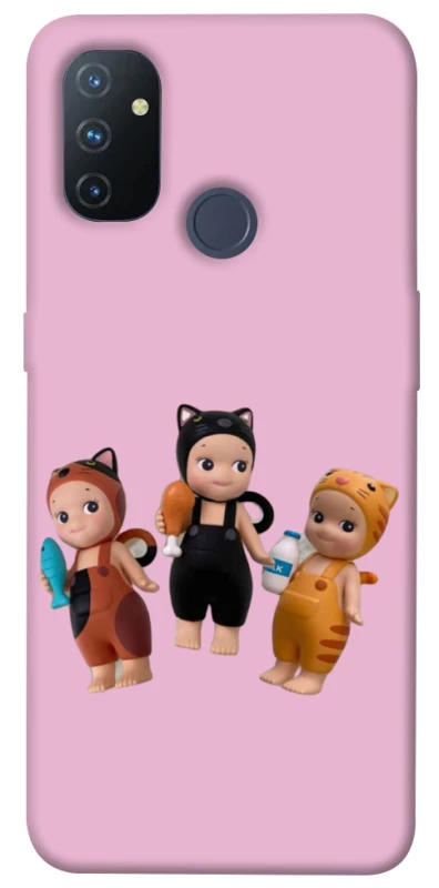 Чохол на OnePlus Nord N100 Cat Cafe Trio фото 1 з 1