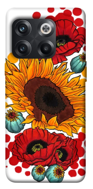 Чохол на OnePlus 10T Соняшники та маки фото 1 з 1