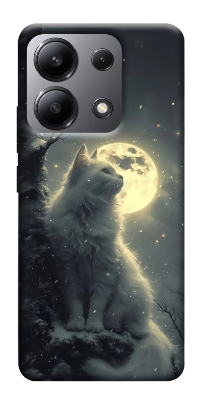 Чохол на Xiaomi Redmi Note 13 4G Кіт під місяцем фото 1 з 1