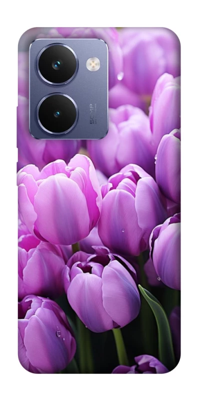 Чехол на Realme P3 Ultra Фиолетовые тюльпаны фото 1 из 1