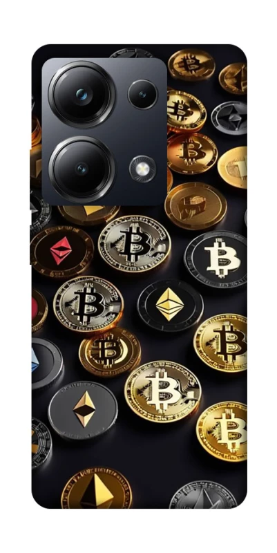 Чехол на Xiaomi Poco M6 Pro 4G Many coins фото 1 из 1