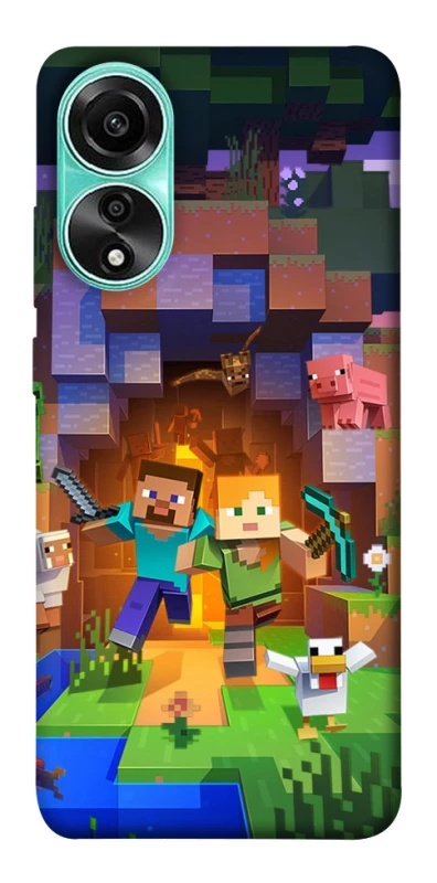 Чехол на Oppo A78 4G Minecraft game фото 1 из 1