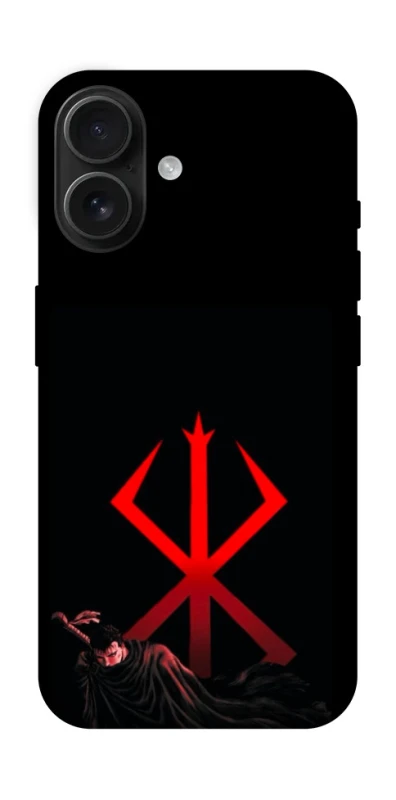 Чехол на Apple iPhone 16 Berserk Red Logo фото 1 из 1