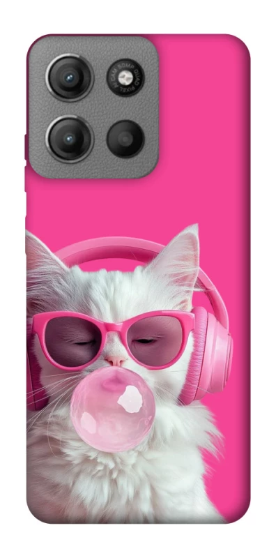 Чохол на Motorola Moto G15 Power Pink kitty фото 1 з 1