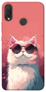 Чехол на Huawei P Smart+ (nova 3i) Сat with glasses фото 1 из 1
