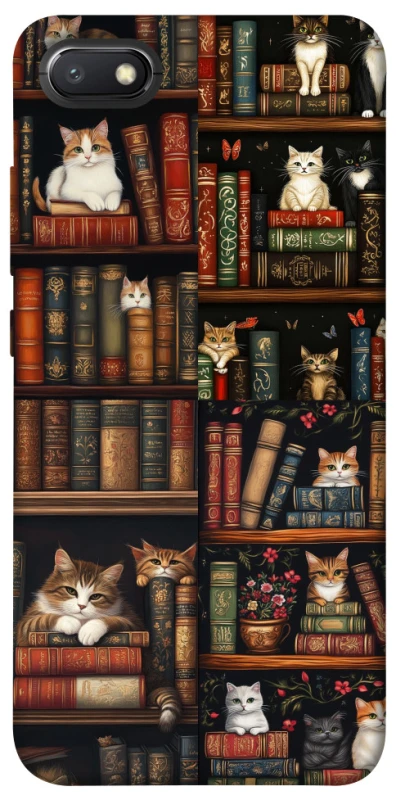 Чохол на Xiaomi Redmi 6A Cats & Books фото 1 з 1