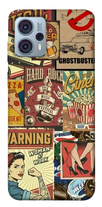 Чехол на Motorola Moto G23 Retro collage ver.2 фото 1 из 1