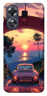Чехол на Oppo A17 Porsche at sunset фото 1 из 1