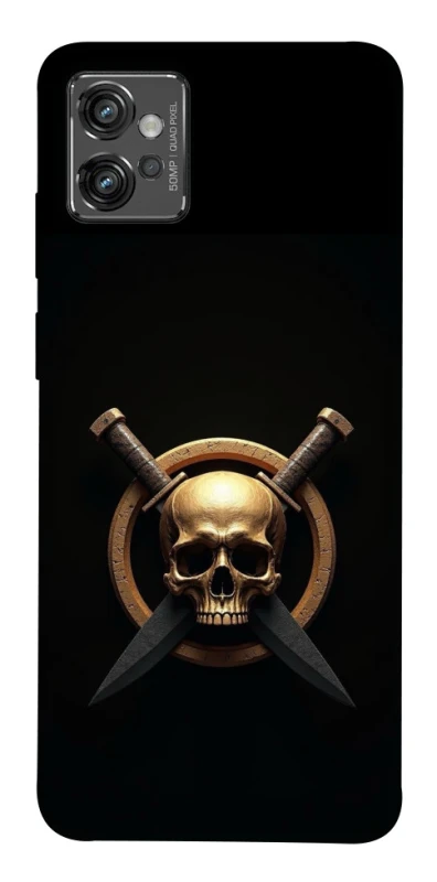 Чохол на Motorola Moto G32 Golden Skull фото 1 з 1
