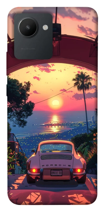 Чехол на Realme C30 Porsche at sunset фото 1 из 1