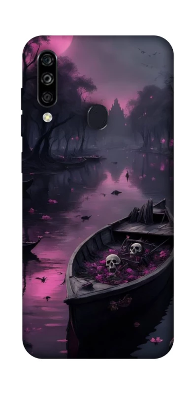 Чохол на ZTE Blade A7 (2020) Boat and flamingo фото 1 з 1