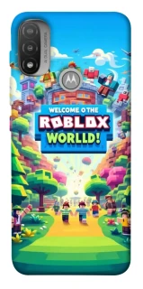 Чохол на Motorola Moto E20 Roblox World фото 1 з 1
