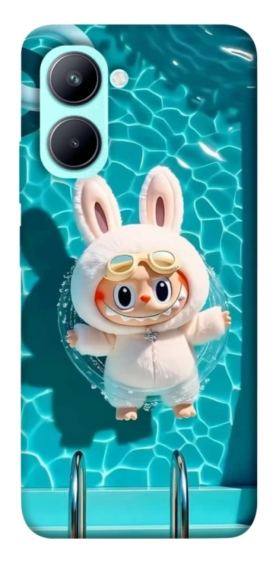 Чехол на Realme C33 Labubu in the pool ver.2 фото 1 из 1